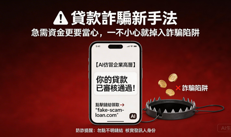 貸款詐騙新手法：急需資金更要當心，一不小心就掉入詐騙陷阱