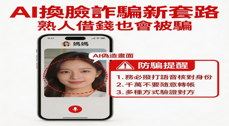 AI換臉詐騙新套路，熟人借錢也會被騙！