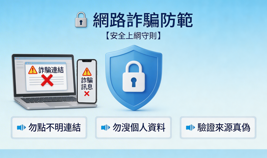 網路詐騙：認識常見類型、防範方法與求助管道