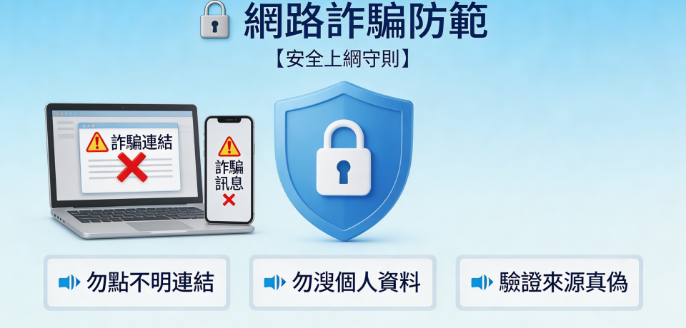 網路詐騙：認識常見類型、防範方法與求助管道
