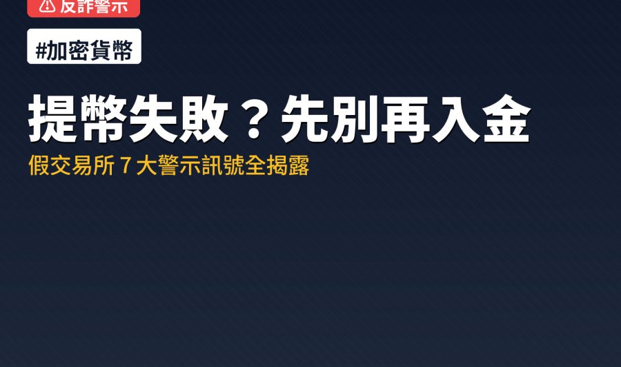 假交易所提幣失敗 7 大警示訊號